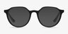 Prue Matte Black PlasticEyeglass Frames from EyeBuyDirect, with Tinted Lenses