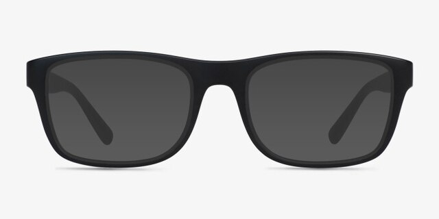 Suze Matte Black PlasticEyeglass Frames from EyeBuyDirect, with Tinted Lenses