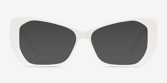 Deduce White AcetateEyeglass Frames from EyeBuyDirect, with Tinted Lenses