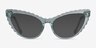 Pen Clear Green AcetateEyeglass Frames from EyeBuyDirect, with Tinted Lenses