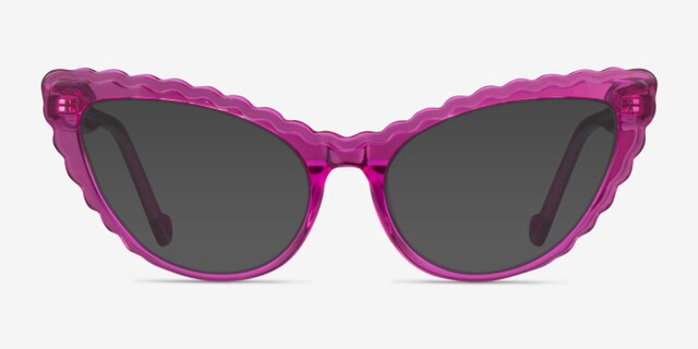 Pen Clear Purple AcetateEyeglass Frames from EyeBuyDirect, with Tinted Lenses