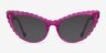 Pen Clear Purple AcetateEyeglass Frames from EyeBuyDirect, with Tinted Lenses