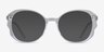 Papillon Clear AcetateEyeglass Frames from EyeBuyDirect, with Tinted Lenses