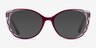 Agrias Purple Clear AcetateEyeglass Frames from EyeBuyDirect, with Tinted Lenses