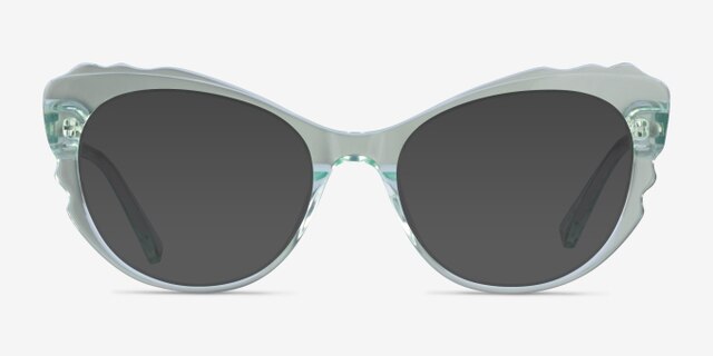 Cassis Green AcetateEyeglass Frames from EyeBuyDirect, with Tinted Lenses