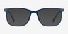 Ease Navy PlasticEyeglass Frames from EyeBuyDirect, with Tinted Lenses