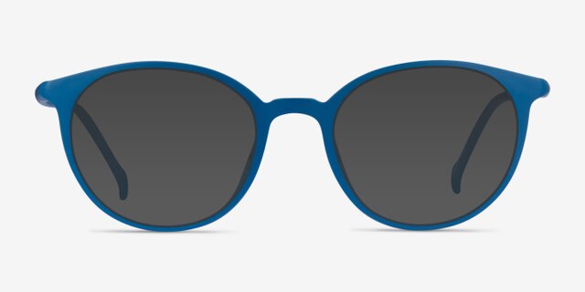 Berry Navy PlasticEyeglass Frames from EyeBuyDirect, with Tinted Lenses