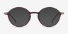 Matcha Dark Brown PlasticEyeglass Frames from EyeBuyDirect, with Tinted Lenses