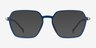 Tatsu Navy PlasticEyeglass Frames from EyeBuyDirect, with Tinted Lenses