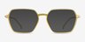Tatsu Clear Yellow PlasticEyeglass Frames from EyeBuyDirect, with Tinted Lenses