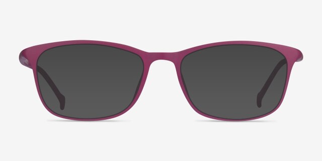 Unwind Purple PlasticEyeglass Frames from EyeBuyDirect, with Tinted Lenses