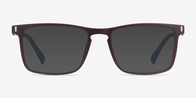 Anza Dark Brown PlasticEyeglass Frames from EyeBuyDirect, with Tinted Lenses