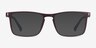 Anza Dark Brown PlasticEyeglass Frames from EyeBuyDirect, with Tinted Lenses