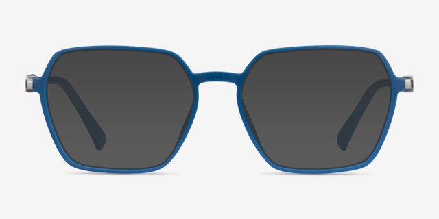 Brisk Navy PlasticEyeglass Frames from EyeBuyDirect, with Tinted Lenses