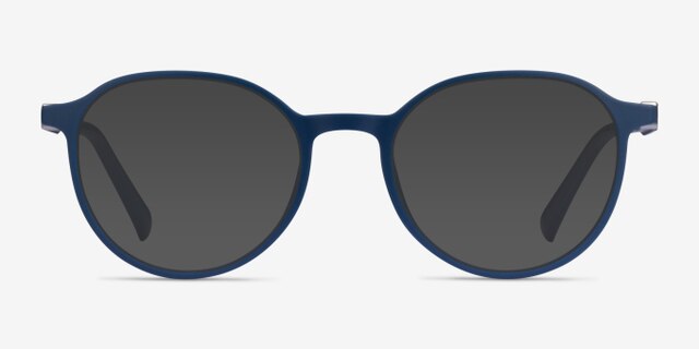 Fresco Navy PlasticEyeglass Frames from EyeBuyDirect, with Tinted Lenses
