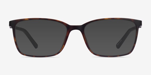 Mosey Tortoise PlasticEyeglass Frames from EyeBuyDirect, with Tinted Lenses