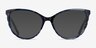 Flutter Blue Floral AcetateEyeglass Frames from EyeBuyDirect, with Tinted Lenses