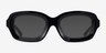 Borough Black AcetateEyeglass Frames from EyeBuyDirect, with Tinted Lenses