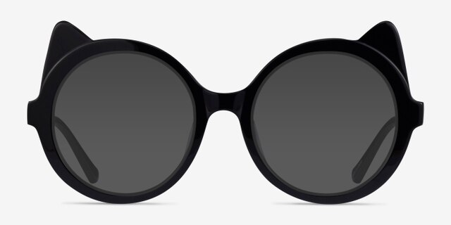 Tonks Black Gold AcetateEyeglass Frames from EyeBuyDirect, with Tinted Lenses
