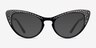 Abyssinian Black AcetateEyeglass Frames from EyeBuyDirect, with Tinted Lenses
