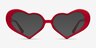 Sweet Milky Red AcetateEyeglass Frames from EyeBuyDirect, with Tinted Lenses