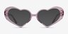 Sweet Crystal Pink AcetateEyeglass Frames from EyeBuyDirect, with Tinted Lenses