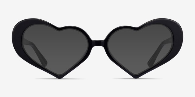 Sweet Black AcetateEyeglass Frames from EyeBuyDirect, with Tinted Lenses