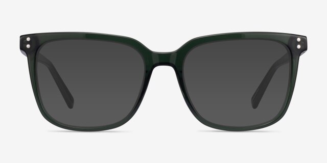 Amia Crystal Green AcetateEyeglass Frames from EyeBuyDirect, with Tinted Lenses