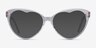 Cara Clear Crystal AcetateEyeglass Frames from EyeBuyDirect, with Tinted Lenses