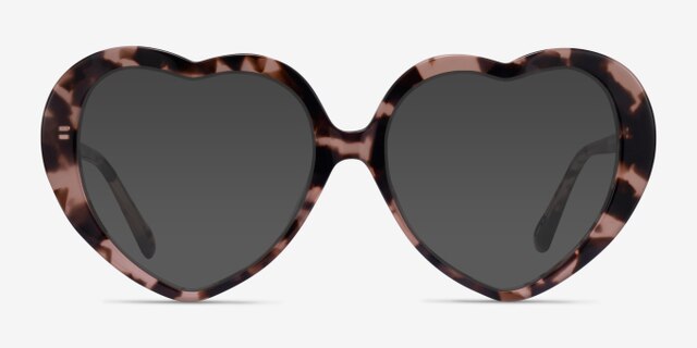 Suki Pink Tortoise AcétateMontures de lunettes de vue d'EyeBuyDirect, Avec des Verres Teintés