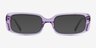 Anita Crystal Purple AcetateEyeglass Frames from EyeBuyDirect, with Tinted Lenses