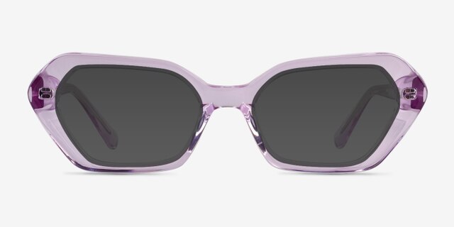 Lucille Crystal Mauve AcetateEyeglass Frames from EyeBuyDirect, with Tinted Lenses