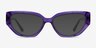 Faye Crystal Purple AcetateEyeglass Frames from EyeBuyDirect, with Tinted Lenses