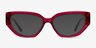 Faye Crystal Dark Pink AcetateEyeglass Frames from EyeBuyDirect, with Tinted Lenses