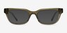 Liz Crystal Kahki AcetateEyeglass Frames from EyeBuyDirect, with Tinted Lenses