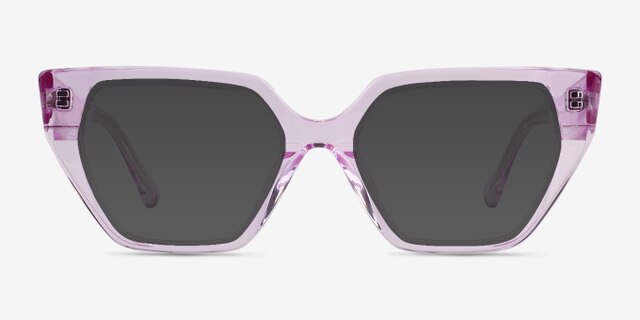 Dionne Crsytal Light Purple AcetateEyeglass Frames from EyeBuyDirect, with Tinted Lenses