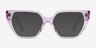 Dionne Crsytal Light Purple AcetateEyeglass Frames from EyeBuyDirect, with Tinted Lenses