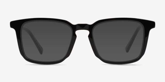 Astera Black AcetateEyeglass Frames from EyeBuyDirect, with Tinted Lenses