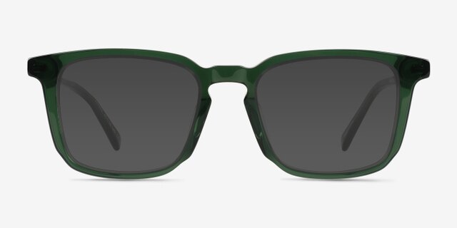Astera Crystal Green AcetateEyeglass Frames from EyeBuyDirect, with Tinted Lenses