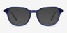 Florus Blue AcetateEyeglass Frames from EyeBuyDirect, with Tinted Lenses