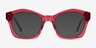 Aronia Crystal Dark Pink AcetateEyeglass Frames from EyeBuyDirect, with Tinted Lenses
