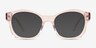 Aronia Crystal Light Pink AcetateEyeglass Frames from EyeBuyDirect, with Tinted Lenses