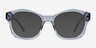 Aronia Crsytal Blue AcetateEyeglass Frames from EyeBuyDirect, with Tinted Lenses