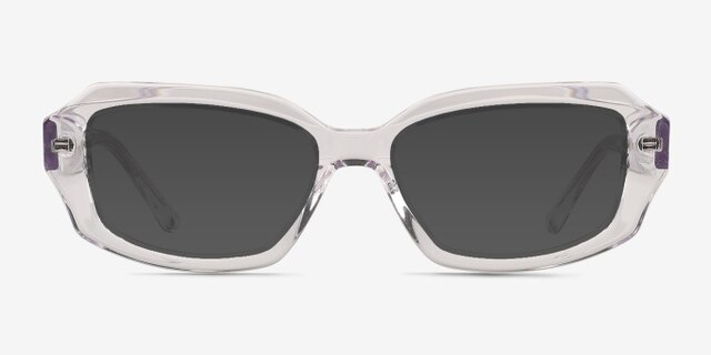 Caladium Crystal AcetateEyeglass Frames from EyeBuyDirect, with Tinted Lenses