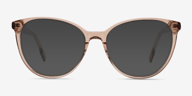 Yarrow Crystal Nude AcetateEyeglass Frames from EyeBuyDirect, with Tinted Lenses