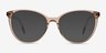 Yarrow Crystal Nude AcetateEyeglass Frames from EyeBuyDirect, with Tinted Lenses