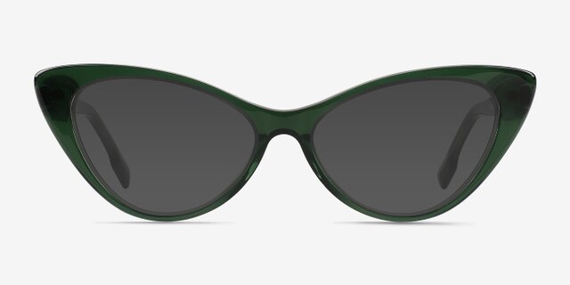 Celosia Crystal Green AcetateEyeglass Frames from EyeBuyDirect, with Tinted Lenses