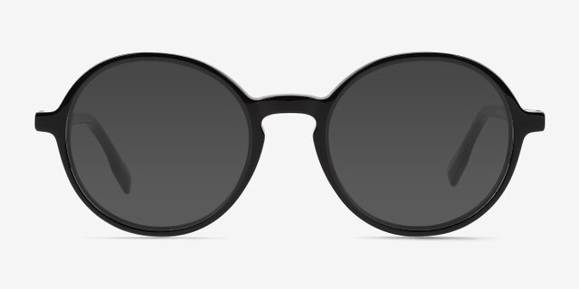 Amaranth Black AcetateEyeglass Frames from EyeBuyDirect, with Tinted Lenses