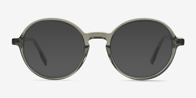 Amaranth Green AcetateEyeglass Frames from EyeBuyDirect, with Tinted Lenses
