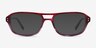 Cirrus Gradient Red AcetateEyeglass Frames from EyeBuyDirect, with Tinted Lenses